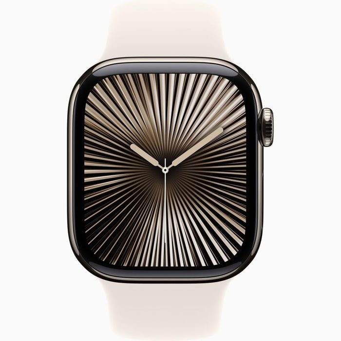 Apple Watch Series 10 (42mm, GPS+Cellular) 1.77" Fully Unlocked w/ Titanium Case (Renewed | Like New)