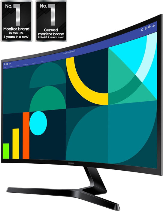 Samsung S3 27" Curved FHD 1080P 100Hz Monitor, Game Mode, AMD FreeSync, US Model (Renewed) (Renewed | Like New, Black)