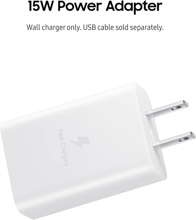 Samsung 15W Wall Fast Charger Type C Only, White (Retail Box) (, )