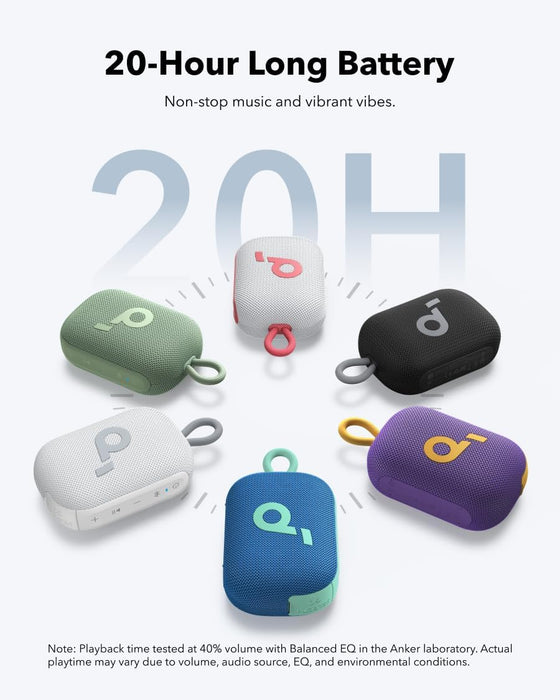 Soundcore Select 4 Go Bluetooth Speaker 5W IP67 20H Mini Portable (Renewed | Like New, Black)