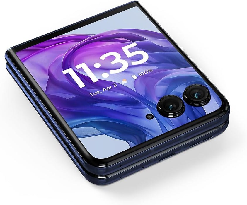 Moto Razr+ 5G 2024 (256GB, 12GB) 6.9" Fully Unlocked Global 5G / 4G LTE XT2451-2 (Renewed | Pre-Loved, Midnight Blue)