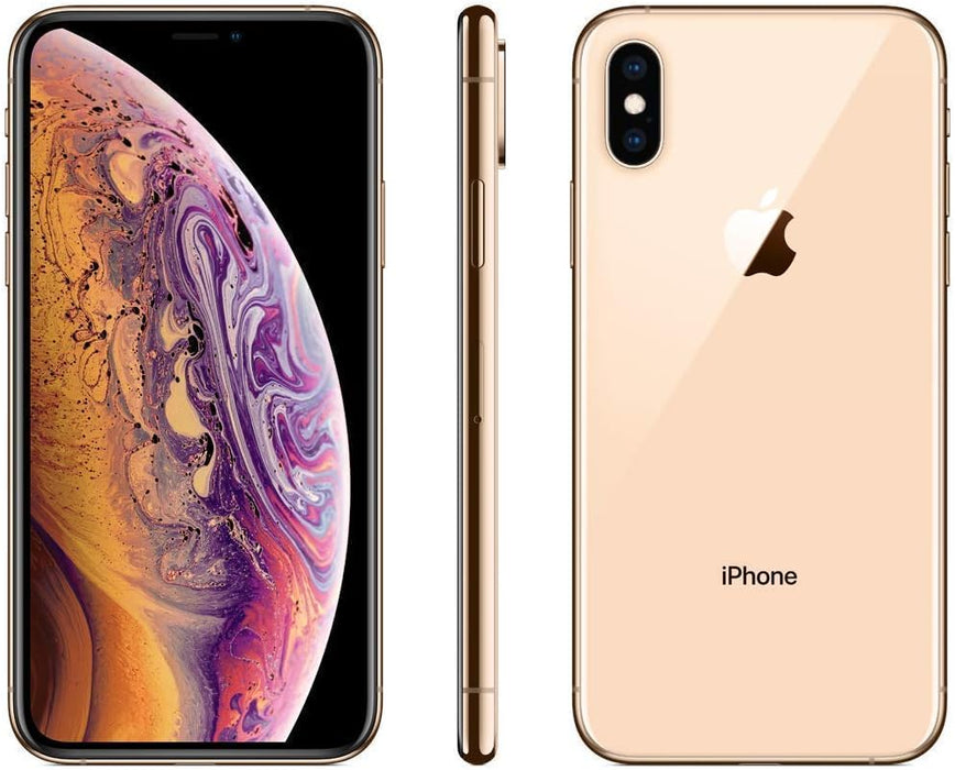 Apple iPhone XS (512GB) 5.8" Global 4G LTE Fully Unlocked (GSM + Verizon) (Good - Refurbished, Gold)