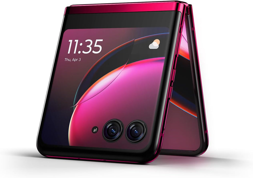 Moto Razr+ 5G 2023 (256GB, 8GB) 6.9" GSM Unlocked US 5G / Global 4G LTE XT2321-5 (Excellent - Refurbished, Viva Magenta)