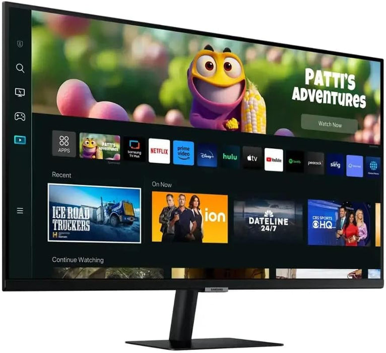 Samsung M5 32" Smart Monitor w/ Speakers, FHD HDR10 Streaming TV Apps Gaming Hub (Black)