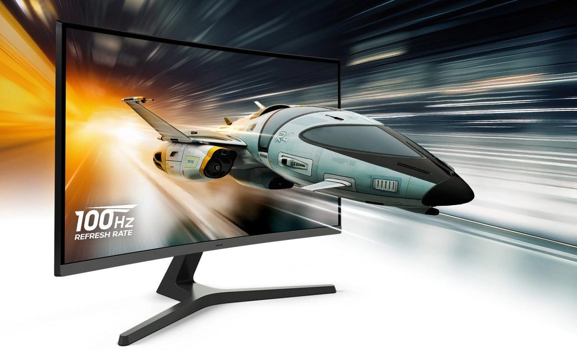 Samsung S3 S39GD 32" 1800R Curved FHD 100Hz Monitor with Speakers, HDMI (Renewed | Like New, Black)