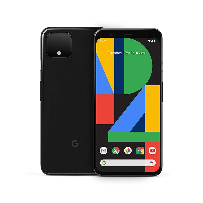 Google Pixel 4 (128 GB, 6 GB) 5.7" (GSM, Verizon, Global) 4G LTE Desbloqueado (Negro) (Buena condición - Reacondicionado, Negro)