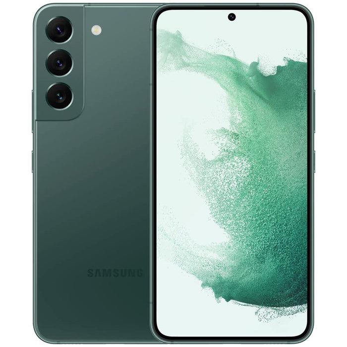 SAMSUNG Galaxy S22 5G (256GB, 8GB) 6.1" Factory Unlocked (GSM + Verizon) S901U1 (Good - Refurbished, Green)