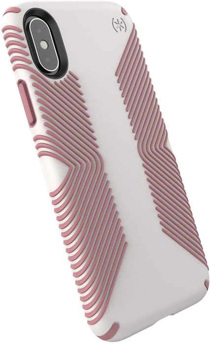 Estuche Speck Presidio Grip para iPhone XS/iPhone X de 5,8", agarre antideslizante (rosa) (rosa)