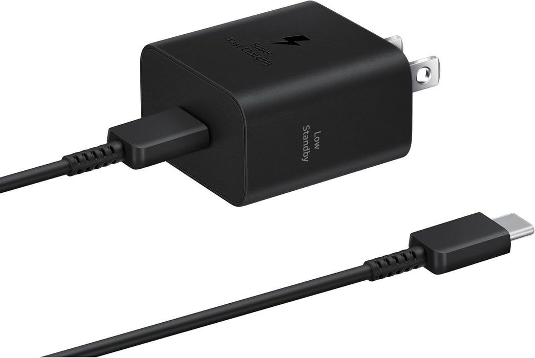 Samsung 25W Wall Charger Power Adapter w/ Cable, Super Fast Charging Retail Pack (Black)