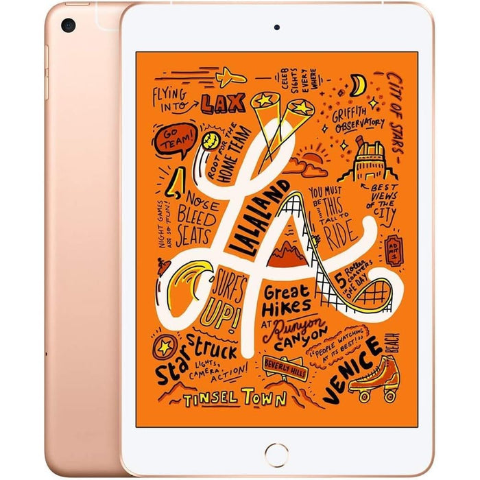 Apple iPad Mini 5.ª generación (Wi-Fi + 4G Cellular, 256 GB) 7,9" totalmente desbloqueado (dorado) (excelente, reacondicionado, gris)