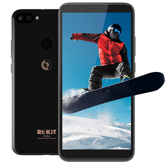 ROKiT iO Pro 3D (64 GB, 4 GB) 5,99" 1080P GSM desbloqueado (EE. UU. y Latinoamérica) 4G LTE (negro)