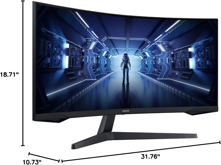 Samsung Odyssey G5 34" Ultra-Wide WQHD 165Hz 1ms 1000R 21:9 Curved Monitor (Black)