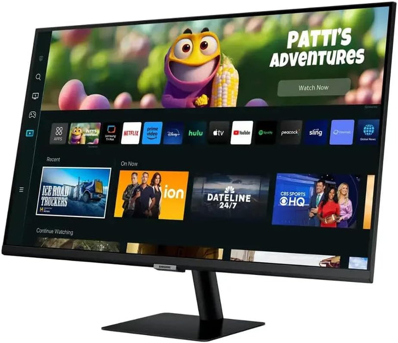 Samsung M5 32" Smart Monitor w/ Speakers, FHD HDR10 Streaming TV Apps Gaming Hub (Black)