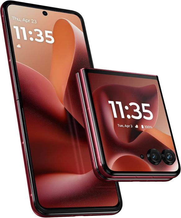 Moto Razr Ultra 5G 2025 | 512GB, 16GB| 7.0" Unlocked Global 5G / 4G LTE XT2551-2 (Renewed | Pre-Loved, PANTONE Rio Red)