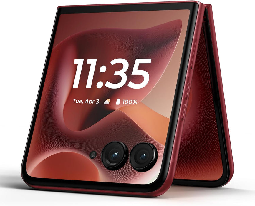 Moto Razr Ultra 5G 2025 | 512GB, 16GB| 7.0" Unlocked Global 5G / 4G LTE XT2551-2 (Renewed | Pre-Loved, PANTONE Rio Red)