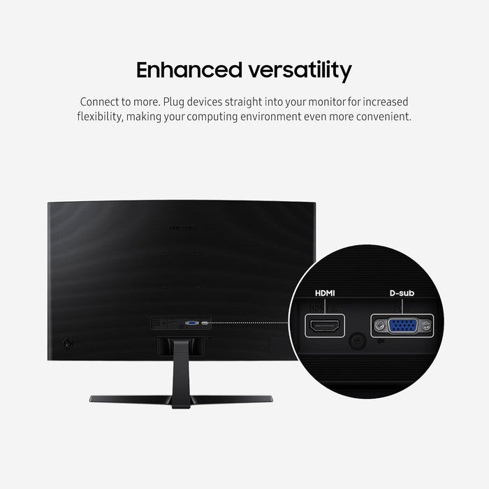 Samsung S3 27" Curved FHD 1080P 100Hz Monitor, Game Mode, AMD FreeSync, US Model (Renewed) (Renewed | Like New, Black)