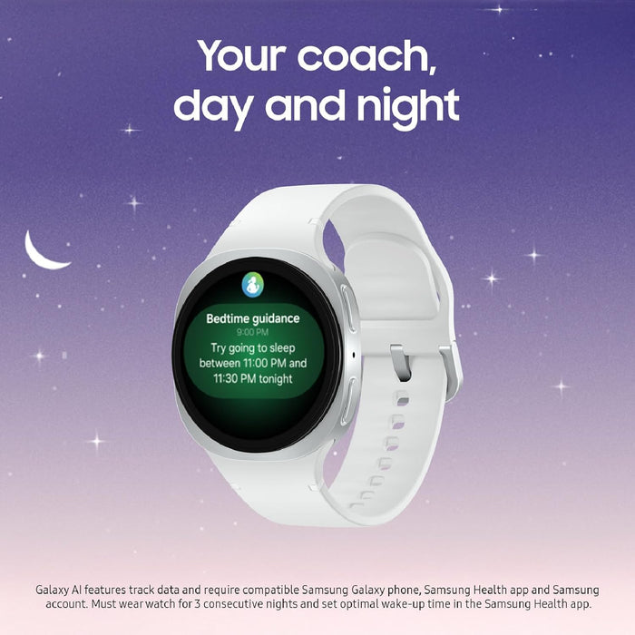 Samsung Galaxy Watch 8 (44mm Cellular LTE) 1.5" Health + Fitness Smartwatch L335 (Renewed | Clean Screen, Silver)
