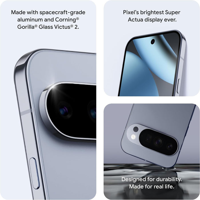 Google Pixel 10 Pro 5G (128GB, 16GB) 6.3" Fully Unlocked (US Model) G4QUR (Renewed | Like New, Moonstone)