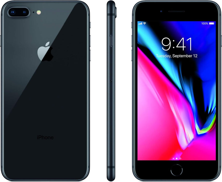 Apple iPhone 8+ Plus (256GB) 5.5" 4G LTE GSM + Verizon Global Fully Unlocked (Good - Refurbished, )