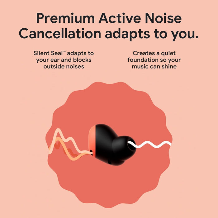 Google Pixel Buds Pro Earbuds - Noise-Canceling Bluetooth Wireless In-Ear (Fog)