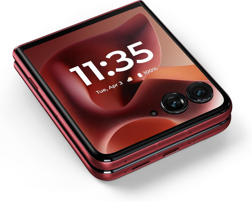 Moto Razr Ultra 5G 2025 | 512GB, 16GB| 7.0" Unlocked Global 5G / 4G LTE XT2551-2 (Renewed | Pre-Loved, PANTONE Rio Red)