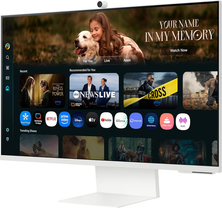 Samsung M8 M80F 32" 4K UHD Vision AI Smart Monitor USB-C Power, Camera, White (White)