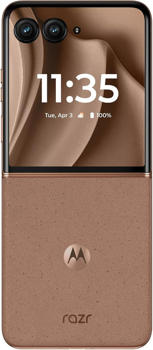 Motorola Razr+Plus 5G 2025 | 256GB, 12GB, 6.9" w/ Titanium Hinge Unlocked Global (Renewed | Pre-Loved, PANTONE Mocha Mousse)