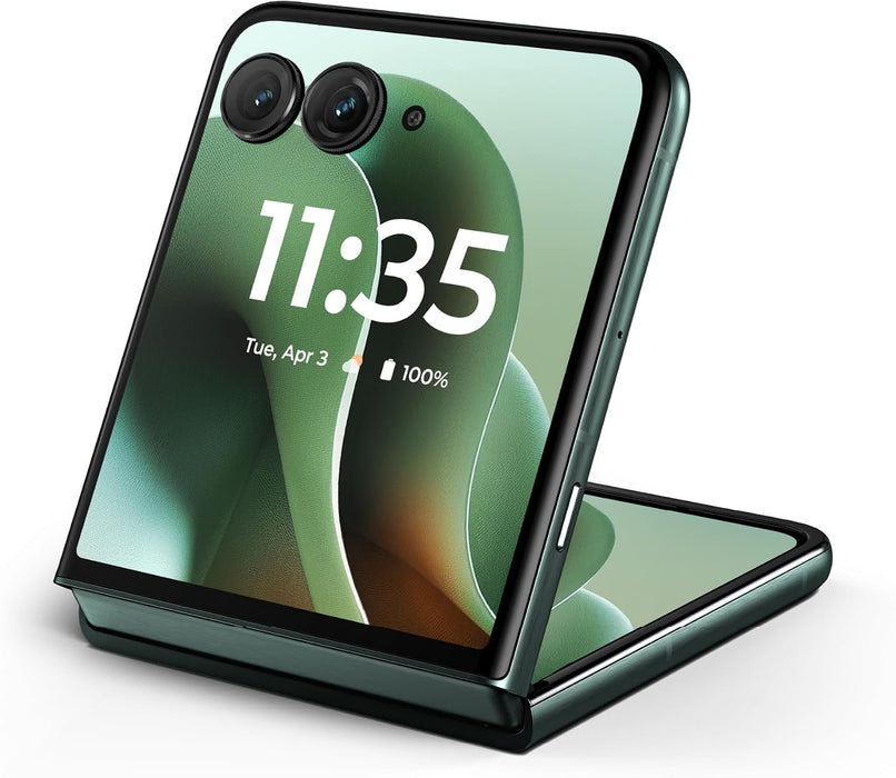 Moto Razr Ultra 5G 2025 | 512GB, 16GB| 7.0" Unlocked Global 5G / 4G LTE XT2551-2 (Renewed | Clean Screen, PANTONE Scarab Green)