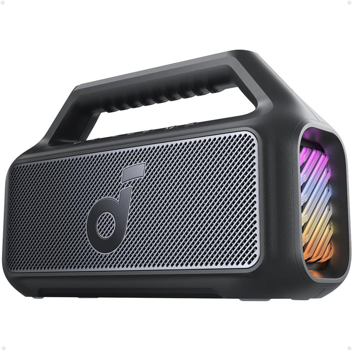 Soundcore Boom 2 80W Bluetooth Speaker Waterproof BassUp 24H Playtime (Renewed | Like New, Black)
