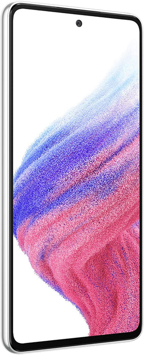 SAMSUNG Galaxy A53 5G (128GB, 6GB) 6.5" Dual SIM GSM Unlocked 5G/4G LTE A536E/DS (Excellent - Refurbished, Awesome White)