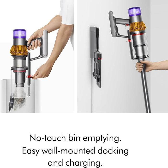Dyson V15 Detect Cordless Vacuum HEPA+, Laser Dust Reveal, 60min+, Yellow/Nickel ()