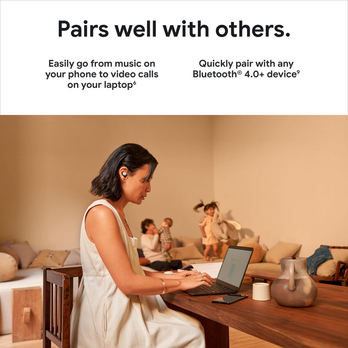 Google Pixel Buds Pro - Noise Canceling Earbuds - Up to 31 Hour Battery Life with Charging Case[2] - Bluetooth Headphones - Compatible with Android - Bay (Renewed | Like New, )