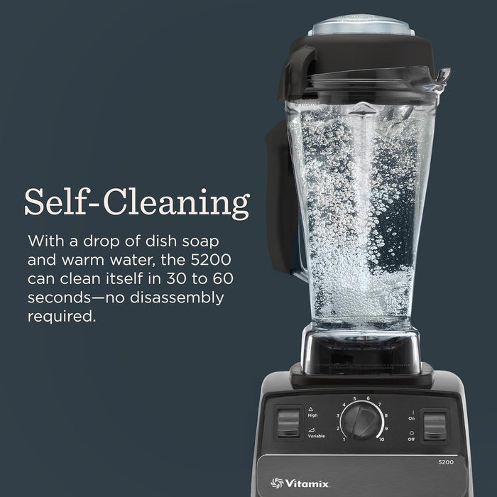 Vitamix 5200 Blender Professional-Grade, Steel Blades, Self-Cleaning 64 Oz Black ()