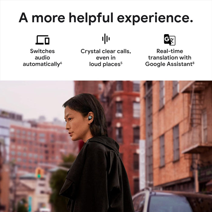 Google Pixel Buds Pro Earbuds - Noise-Canceling Bluetooth Wireless In-Ear (Fog)