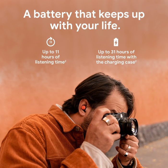 Google Pixel Buds Pro - Noise Canceling Earbuds - Up to 31 Hour Battery Life with Charging Case[2] - Bluetooth Headphones - Compatible with Android - Bay (Renewed | Like New, )