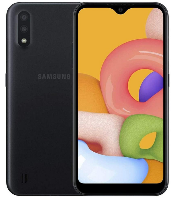 SAMSUNG Galaxy A01 (16 GB, 2 GB) 5.7", Global 4G LTE GSM Desbloqueado SM-A015A (Negro) (Excelente - Reacondicionado, Negro)