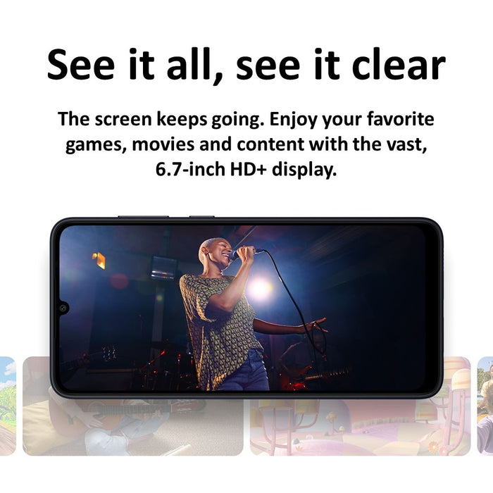 SAMSUNG Galaxy A05 (128 Go, 4 Go) 6,7" GSM débloqué US + Global 4G VoLTE A055M/DS (Excellent - Remis à neuf)