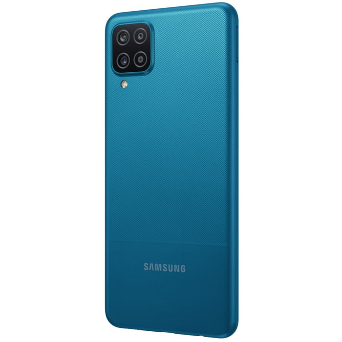 SAMSUNG Galaxy A12 Nacho (128 GB, 4 GB) 6,5" GSM Desbloqueado Global 4G VoLTE A127F/DS (Excelente - Reacondicionado, Azul)