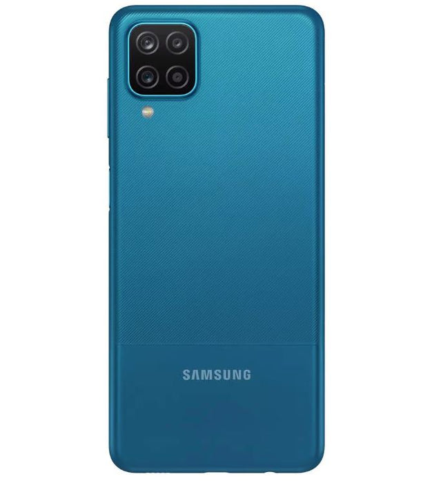 SAMSUNG Galaxy A12 (32 GB, 3 GB) 6.5" AT&amp;T, Cricket, 4G VoLTE A125U (azul) (buen estado, reacondicionado, azul)