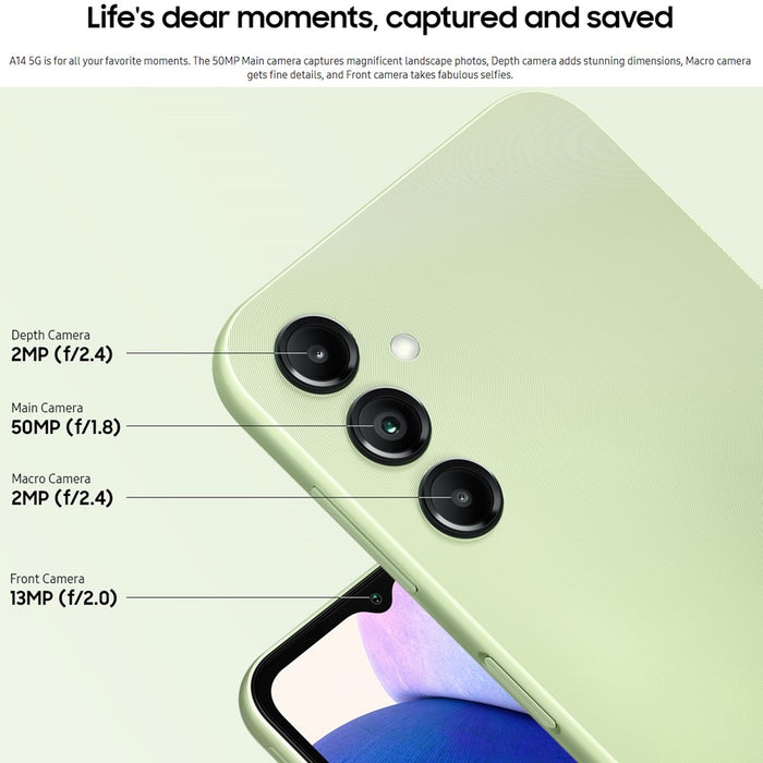 SAMSUNG Galaxy A14 5G (64GB, 4GB) 6.6"XFINITY Only 5G / 4G VoLTE A146U (Renewed | Smart Saver, Black)