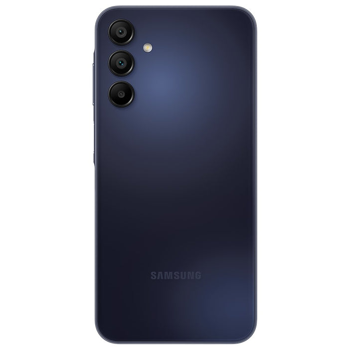 Samsung, Galaxy A15 5G (256 GB, 8 GB) 6.5" Completamente desbloqueado, A156M/DSN - La placa base está dañada, todos los demás componentes funcionan (solo para piezas/no funciona, azul negro)