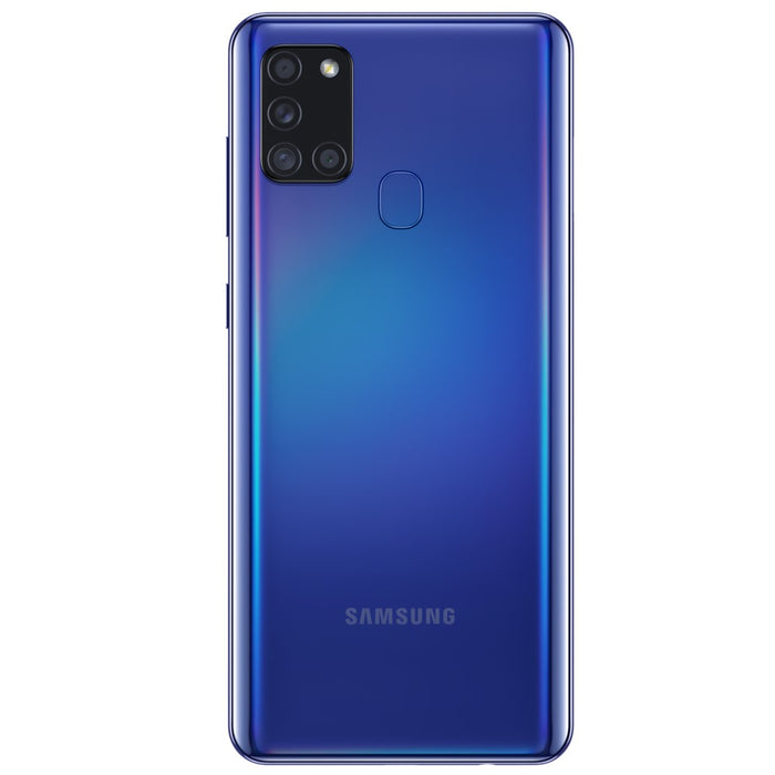 Samsung Galaxy A21S (128GB, 4GB) 6.5" GSM Unlocked US + Global 4G LTE A217M/DS (Excellent - Refurbished, Blue)