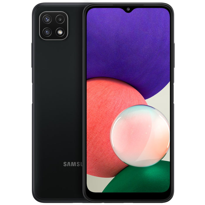 SAMSUNG Galaxy A22 (128 GB, 4 GB) 6.4" GSM desbloqueado EE. UU. + Global 4G LTE A225M/DSN (Excelente - Reacondicionado, Negro)