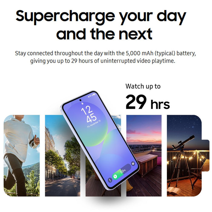 Samsung Galaxy A36 5G (128GB, 6GB) 6.7" GSM Unlocked, Global 5G/4G LTE A366E/DS (Renewed) (Renewed | Like New, Awesome Lavender)
