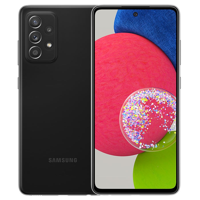 SAMSUNG Galaxy A52 5G (128GB, 6GB) 6.5" GSM Factory Unlocked 4G LTE A526W (Black) (Excellent - Refurbished, Black)
