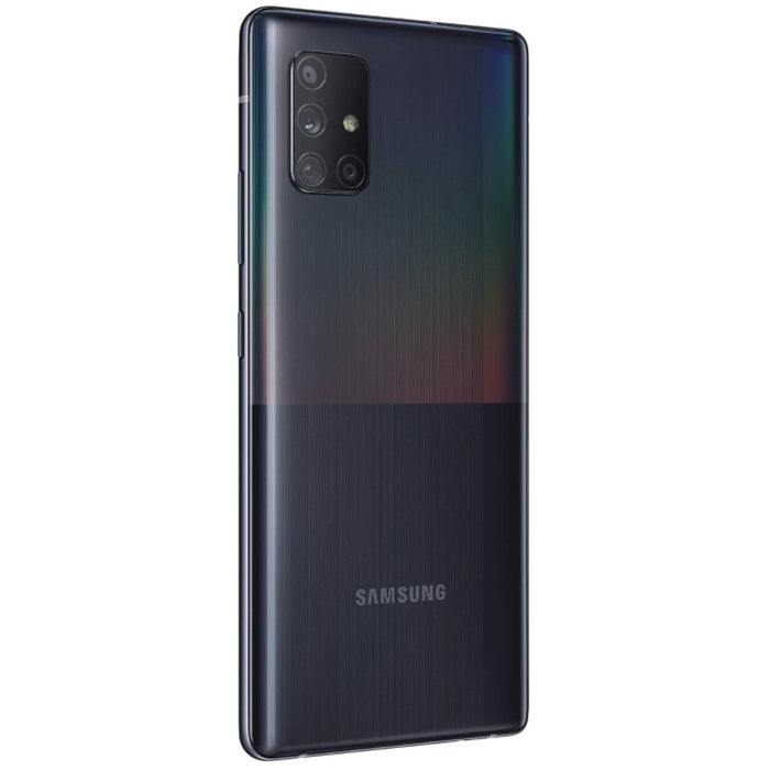 SAMSUNG Galaxy A71 5G (128GB, 6GB) 6.7" AMOLED+, Snapdragon 765G, 4500mAh Battery, Global 5G Volte GSM AT&T Unlocked (T-Mobile, Metro, Straight Talk) A716U (Prism Cube Black)(Renewed) (Excellent - Refurbished, )