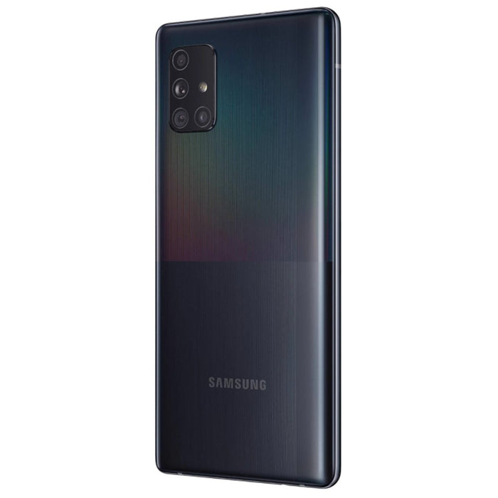 SAMSUNG Galaxy A71 5G (128 GB) 6.7" T-Mobile, Metro Only GSM 4G LTE A716U (Bueno - Reacondicionado, Prism Cube Black)