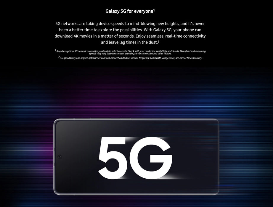SAMSUNG Galaxy A71 5G (128GB, 6GB) 6.7" GSM Unlocked Global 5G / 4G LTE A716U (Excellent - Refurbished, Black)