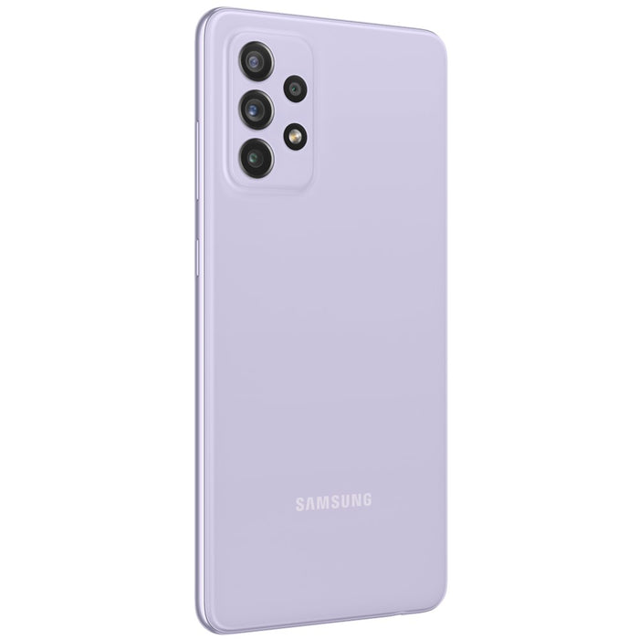 SAMSUNG Galaxy A72 (128GB, 6GB) 6.7" Dual SIM GSM Unlocked Global 4G LTE A725M (Excellent - Refurbished, Awesome Violet)