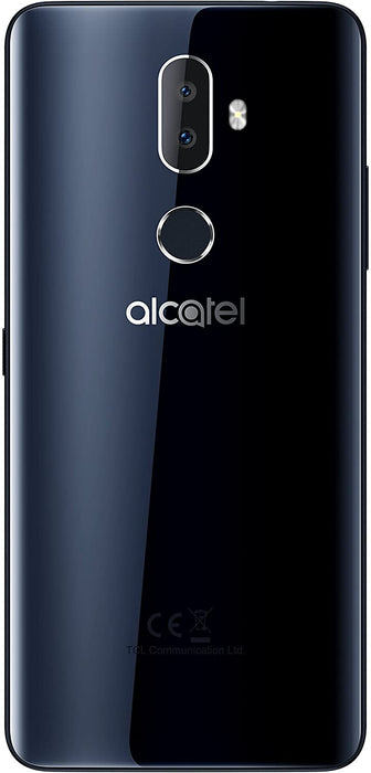 Alcatel 3V - 6" 18:9 HD, cámara dual de 12 MP, Android 8.0 Oreo GSM desbloqueado negro (negro)